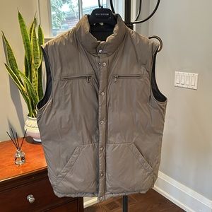 Brunello Cucinelli reversible down vest.